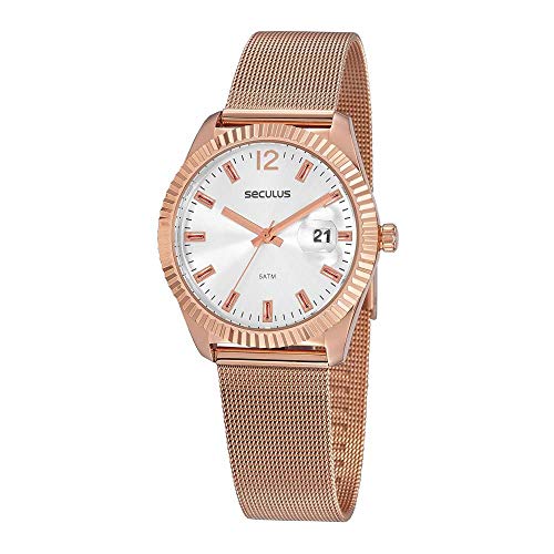 Relógio Seculus Feminino Ref: 20870lpsvrs3 Casual Rosé