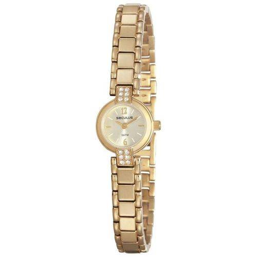 Relógio Seculus Feminino Ref: 23591lpsvda1 Social Mini Dourado