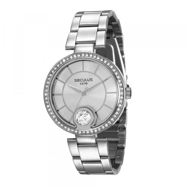 Relógio Seculus Feminino Ref: 28830l0svns2 Fashion Prateado