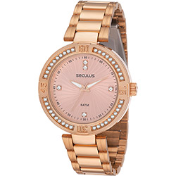 Relógio Seculus Feminino Social Analógico 28236LPSPRS2 Rose Gold