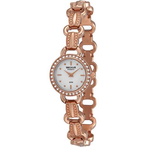 Relógio Seculus Feminino Social Rose Gold - 48077LPSTRA2