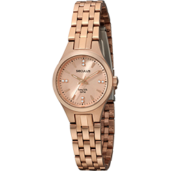 Relógio Seculus Feminino Social Rose Gold - 28230LPSTRA2