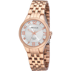 Relógio Seculus Feminino Social Rose Gold - 28228LPSBRA2