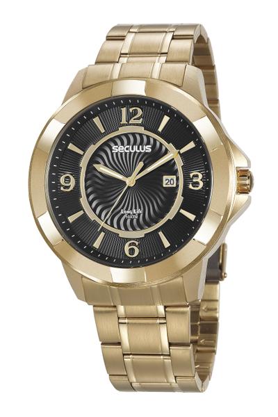 Relógio Seculus Masculino 20755GPSVDA2 Dourado - Mondaine