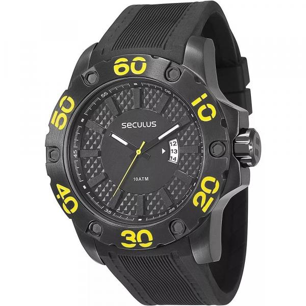 Relógio Masculino Seculus 28390gpsbpu1 Analógico Preto