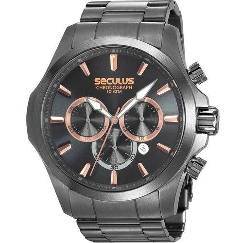 Relógio Seculus Masculino Chronograph 13028gpsvsa2