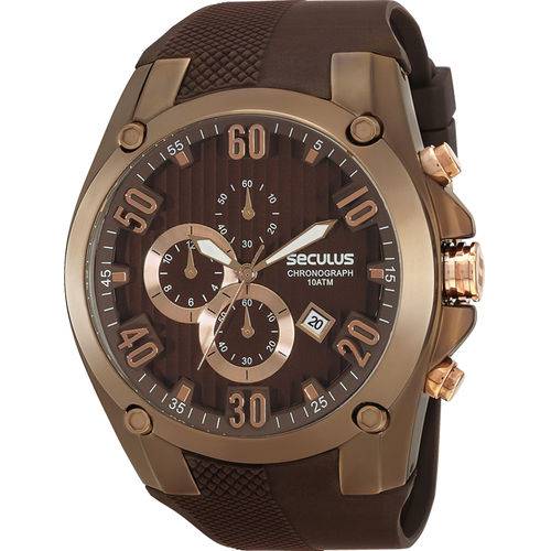 Relógio Seculus Masculino Chronograph 28207gpsgmu1