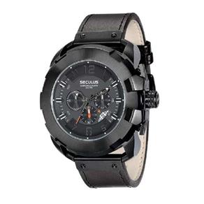 Relógio Seculus Masculino Ref: 20467gpsvpc1 Big Case Black