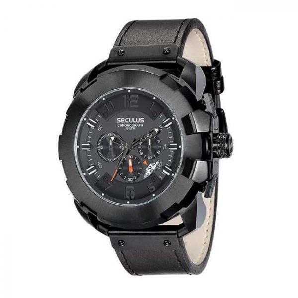 Relógio Seculus Masculino Ref: 20467gpsvpc1 Big Case Black