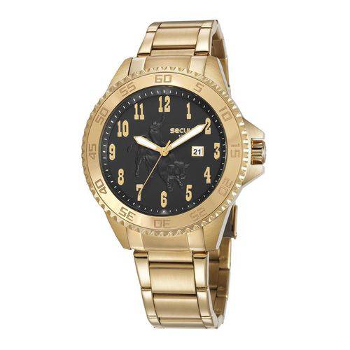 Relógio Seculus Masculino Ref: 20734gpsvda1 Country Dourado