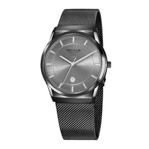 Relógio Seculus Masculino Ref: 23658gpsvsa2 Mesh Black