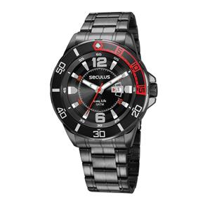 Relógio Seculus Masculino Ref: 23652gpsvpa2 Esportivo Black