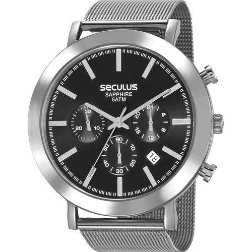 Relógio Seculus Masculino Sapphire 23660g0svna1