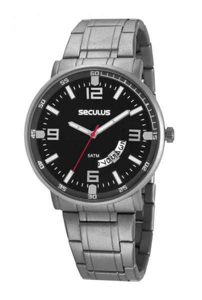 Relógio Seculus Masculino Titanium 20629GOSVNT1