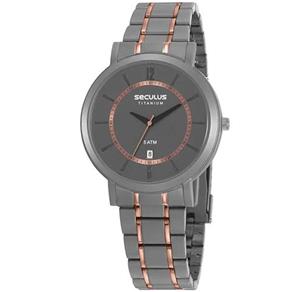 Relógio Seculus Masculino Titanium 23682gpsvbt1