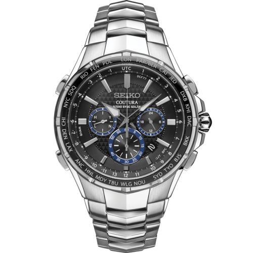 Relógio Seiko Coutura Radio Sync Solar Chronograph SSG009