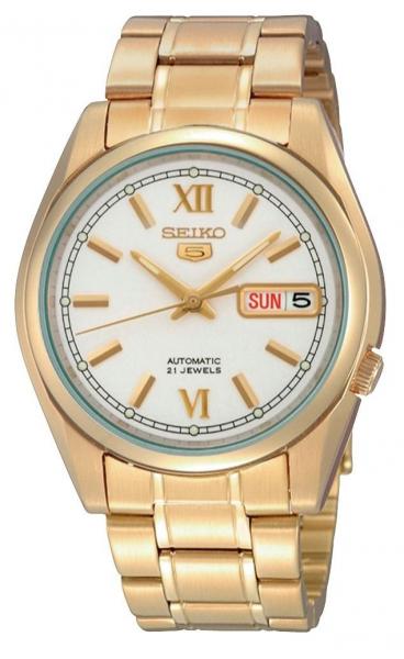 Relógio Seiko Dourado Feminino Automático SNK610B1C1KX