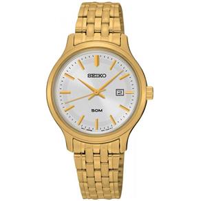 Relógio Seiko Feminino Dourado 50 Metros Sur792b1 S1kx