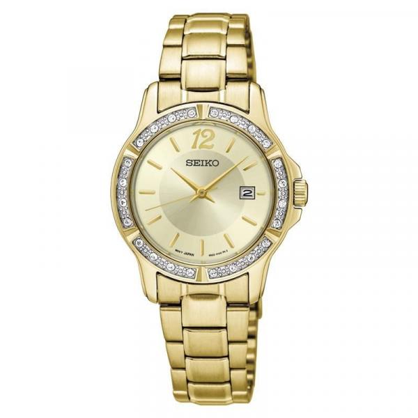 Relógio Seiko Feminino Ref: Sur714b1 C2kx Clássico Dourado