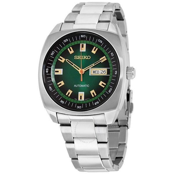 Relógio Seiko Masculino Automático Snkm97 Verde Aço