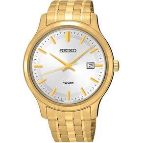 Relogio Seiko Masculino Folheado Social Gold Sur148b1 S1kx