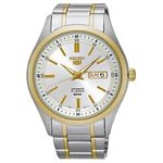 Relógio Seiko Masculino Prata com Dourado - SNKN92B1