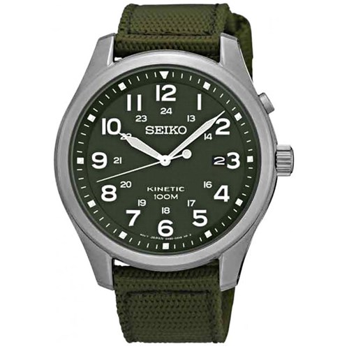 Relógio Seiko Masculino Prata com Visor Verde - Ska725b1