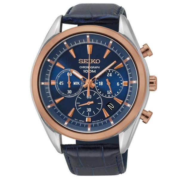 Relógio Seiko Masculino Ref: Ssb160b1 D1dx Cronógrafo Bicolor