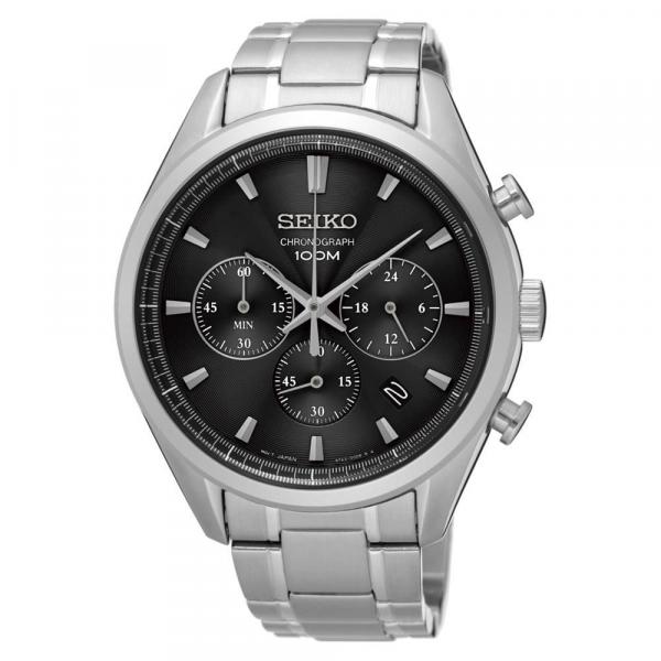 Relógio Seiko Masculino Ref: Ssb225b1 P1sx Cronógrafo Prateado