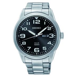 Relógio Seiko Masculino Solar Prateado SNE471B1 P2SX