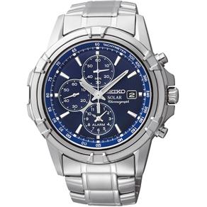 Relógio Seiko Solar Chronograph Azul SSC141