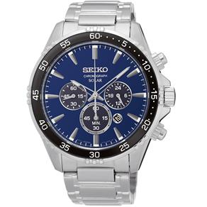 Relógio Seiko Solar Chronograph Azul SSC445