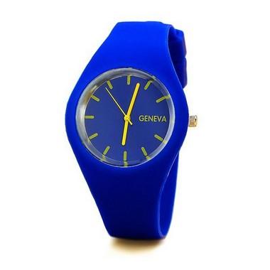 Relógio Silicone Azul - Geneva