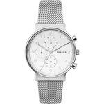 Relógio Skagen Feminino Ref: Skw6361/1kn Cronógrafo Prateado