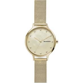 Relógio Skagen Feminino Ref: Skw2774/1dn Slim Dourado