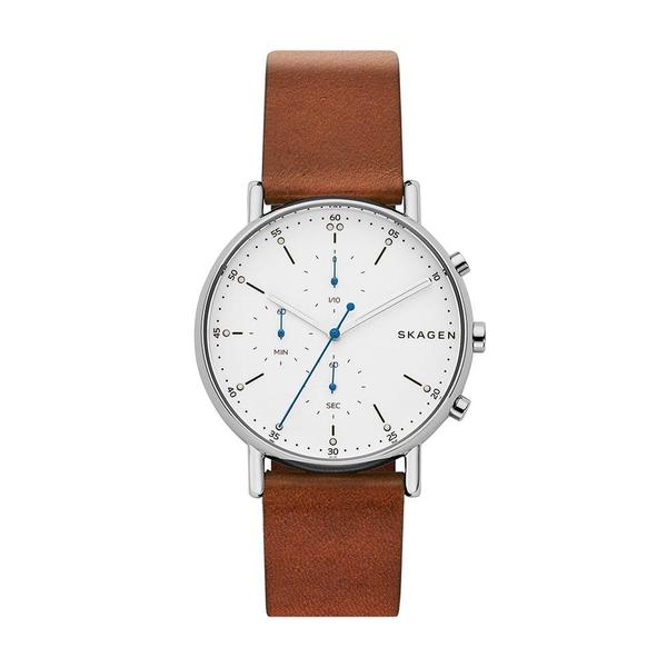 Relógio Skagen Masculino Analógico Pulseira Couro Ajustável