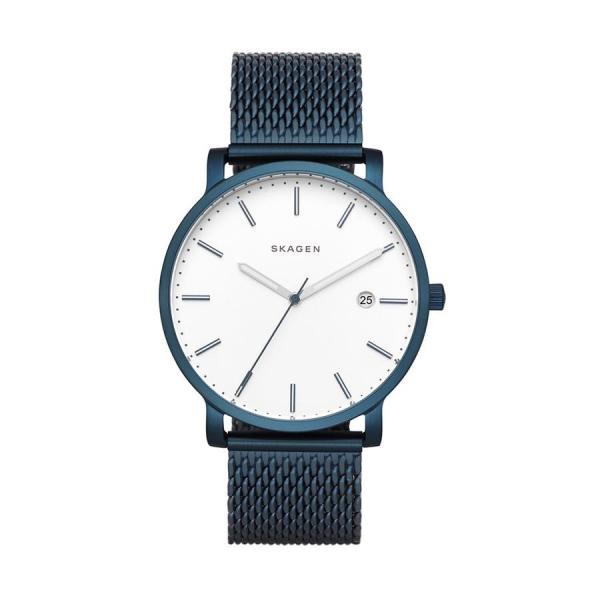 Relógio Skagen Masculino Ref: Skw6326/4Bn Slim Azul Pulseira Mesh