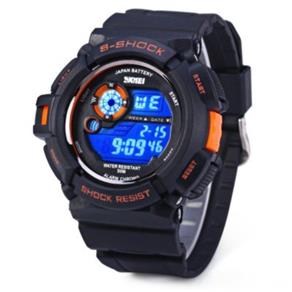 Relógio Skmei 0939 Multifuncional Esporte Digital Led 50m - Laranja