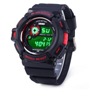 Relógio Skmei 0939 Multifuncional Esporte Digital Led 50m - Vermelho
