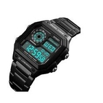 Relógio Skmei Digital Preto Masculino Pulseira Aço