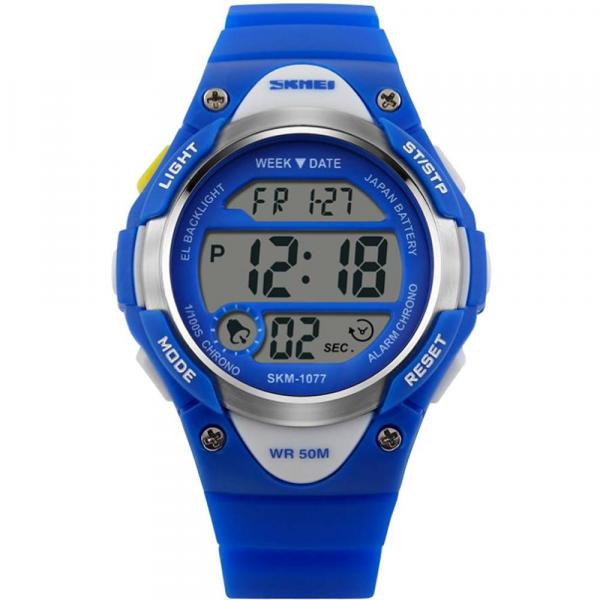 Relógio Skmei Infantil Azul 11165 Digital 5 Atm Acrílico Tamanho Médio