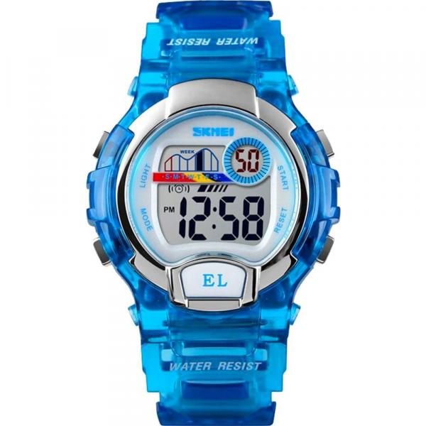 Relógio Skmei Infantil Azul 11664 Digital 5 Atm Acrílico Tamanho Médio