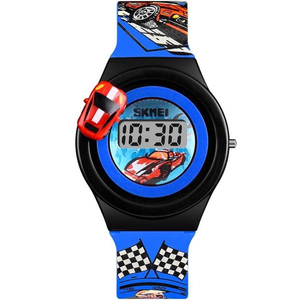 Relógio Skmei Infantil Azul 11696 Digital 3 Atm Acrílico Tamanho Médio