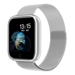 Relógio Smart Watch Esportivo T80 Bluetooth Android e IOS - Prata