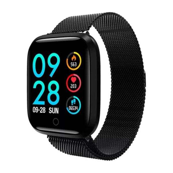 Relógio Smart Watch Esportivo T80 Bluetooth Android e IOS - Preto - T 80