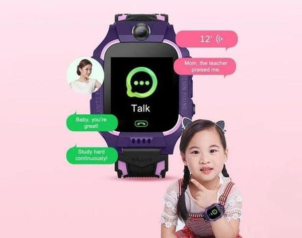 Relógio Smart Watch Kids com Gps Lanterna Chat Direto Câmera Azul - Bqfast - Z6