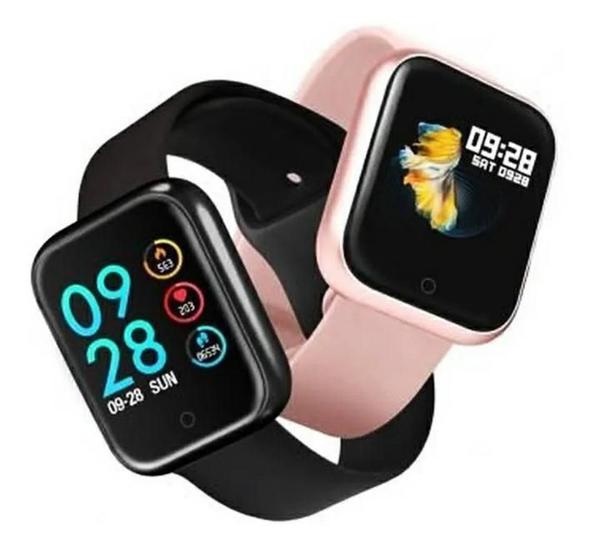 Relógio Smart Watch Oled Pro/ P70 C/ Duas Pulseiras-rose