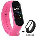 Relogio smart watch rosa m4 band + pulseira