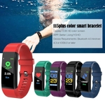 Relógio Smartband 115 Plus Roxo Pressão Arterial Monitor Cardíaco Pedômetro