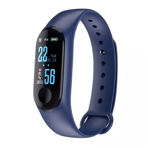 Relógio Smartband Bm3 Bluetooth (Azul)